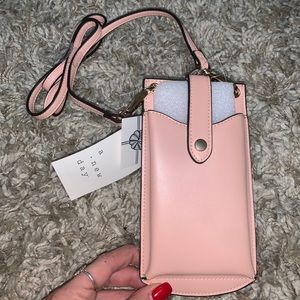A New Day pink phone & Wallet crossbody NWT